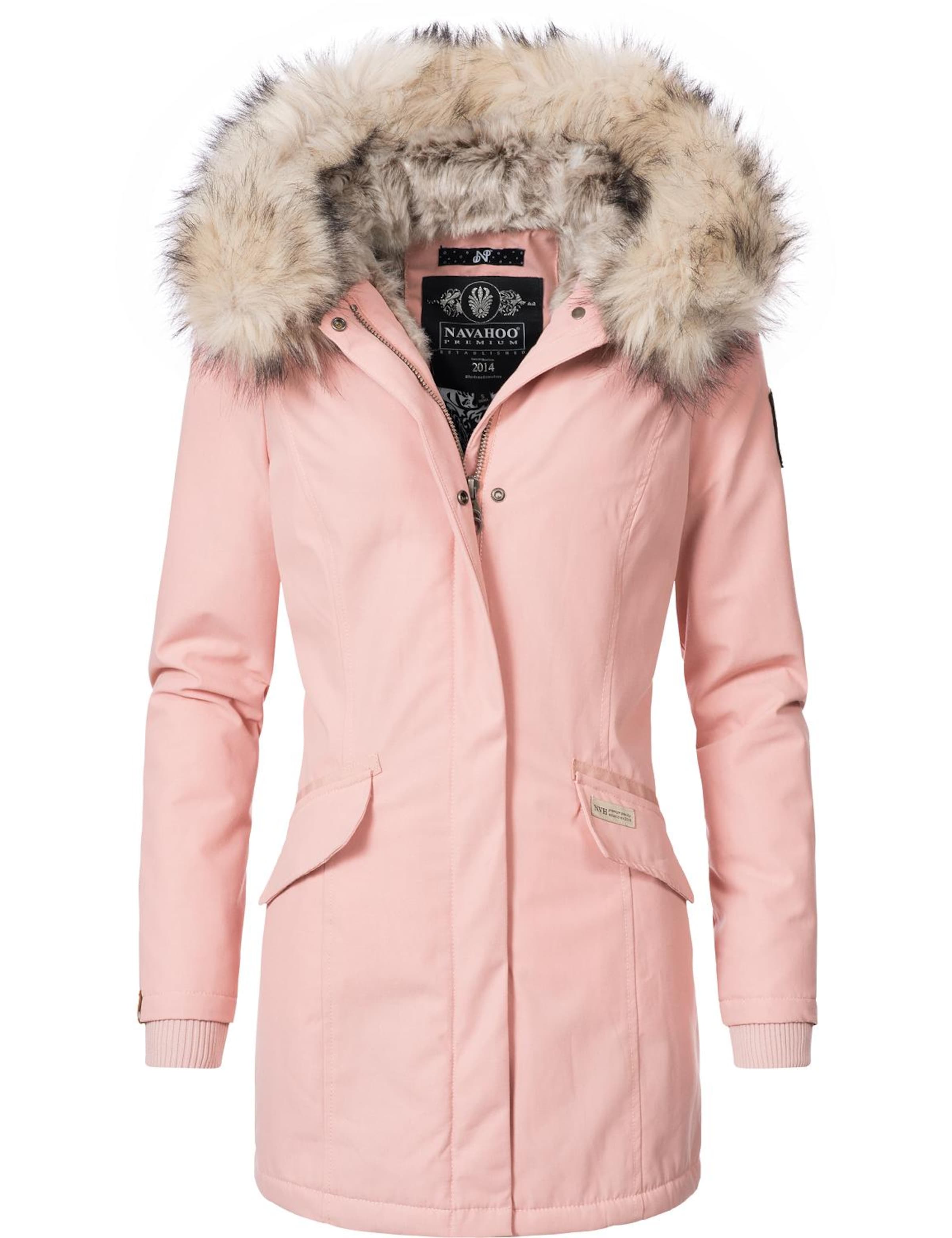 Manteau d’hiver 'Cristal' NAVAHOO en rose : devant
