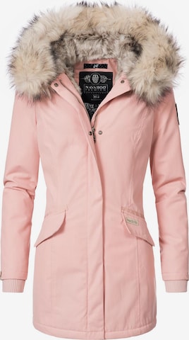 Manteau d’hiver 'Cristal' NAVAHOO en rose : devant