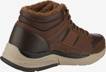 SKECHERS Lace-Up Boots 'Benago' in Brown