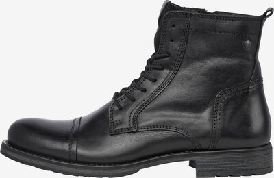 JACK & JONES Botas con cordones 'JFWRUSSEL' en negro, Vista del producto