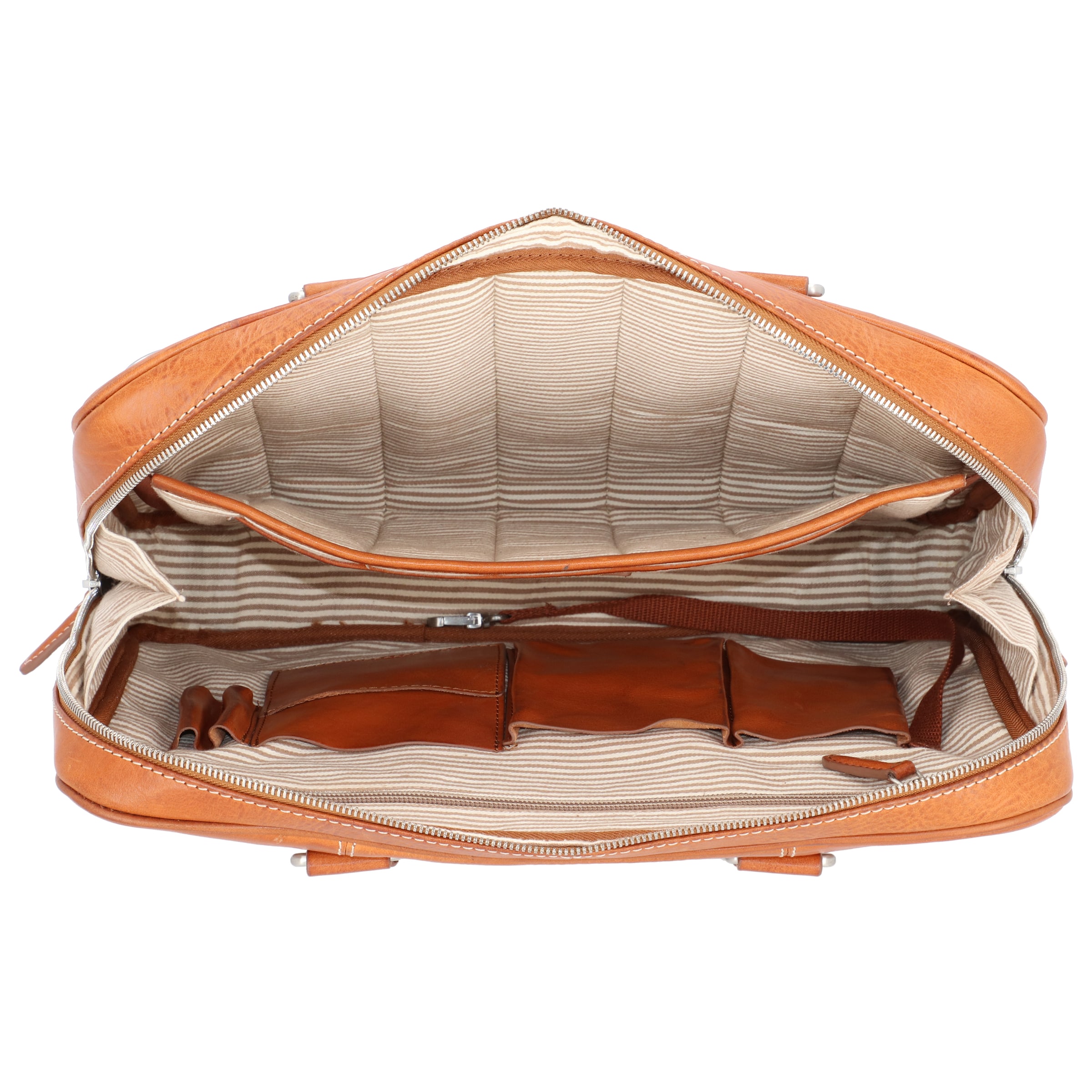 LEONHARD HEYDEN Document bag 'Bergamo' in Brown