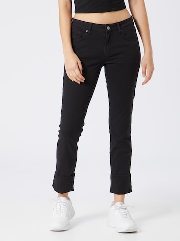 Coupe slim Jean 'Catie' QS en noir : devant