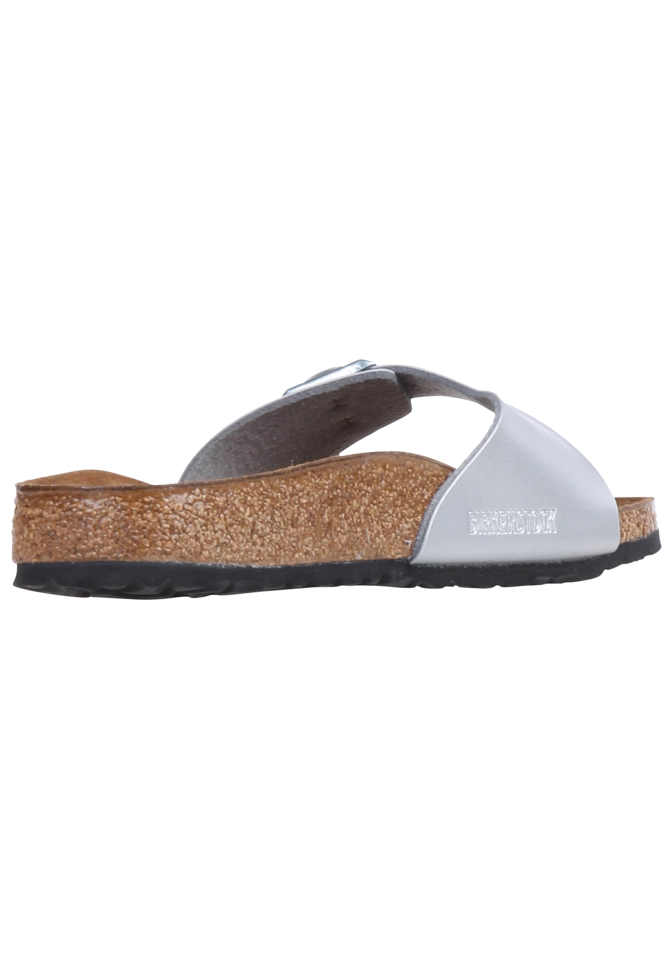 BIRKENSTOCK Žabky 'Madrid' – stříbrná