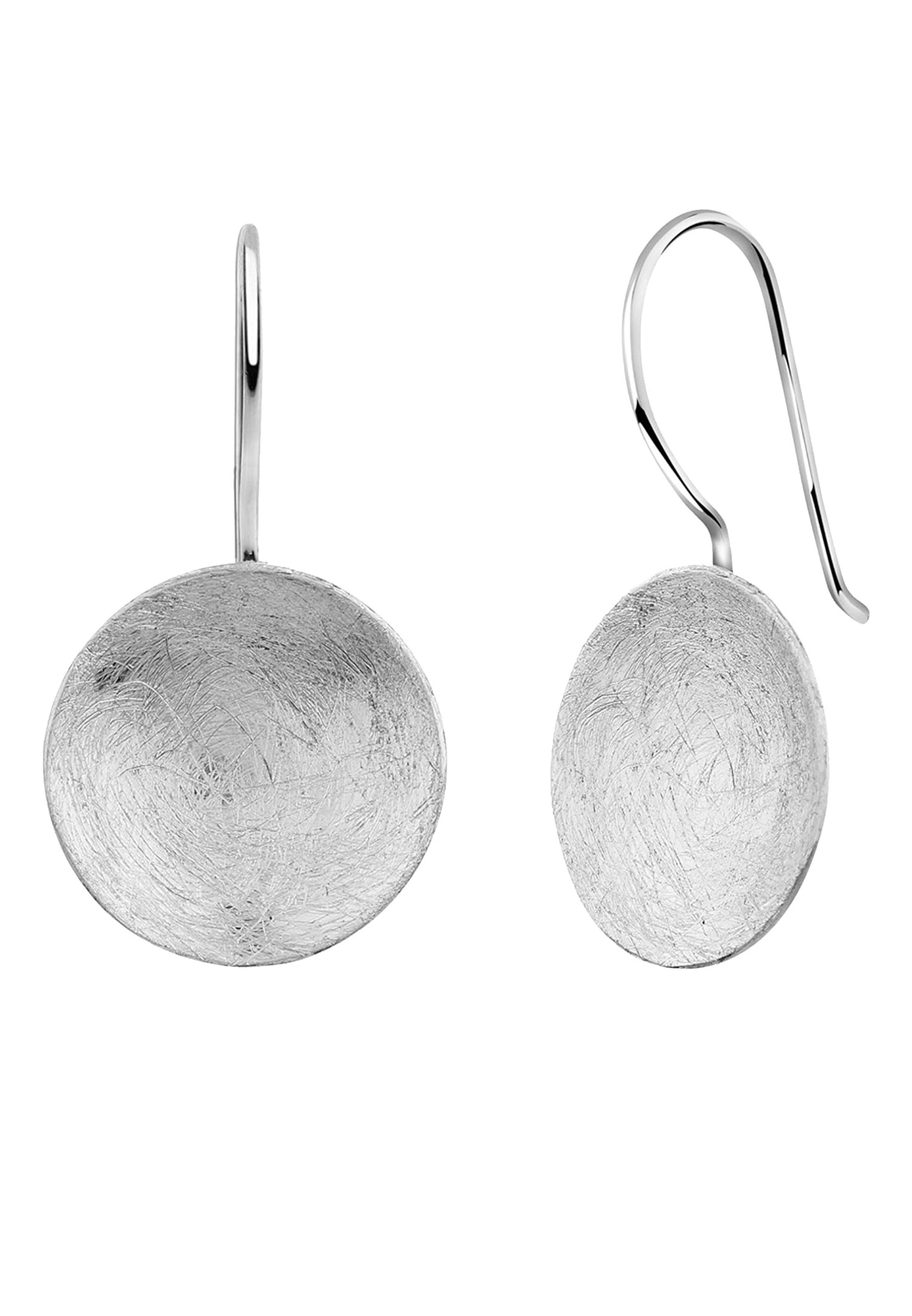 Nenalina Ohrringe 'Geo' in Silber: Vorderseite