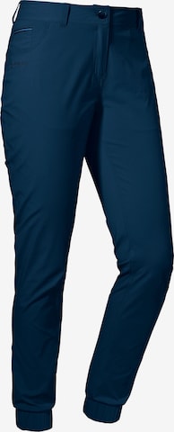 Schöffel Regular Outdoor Pants 'Emerald Lake' in Blue: front