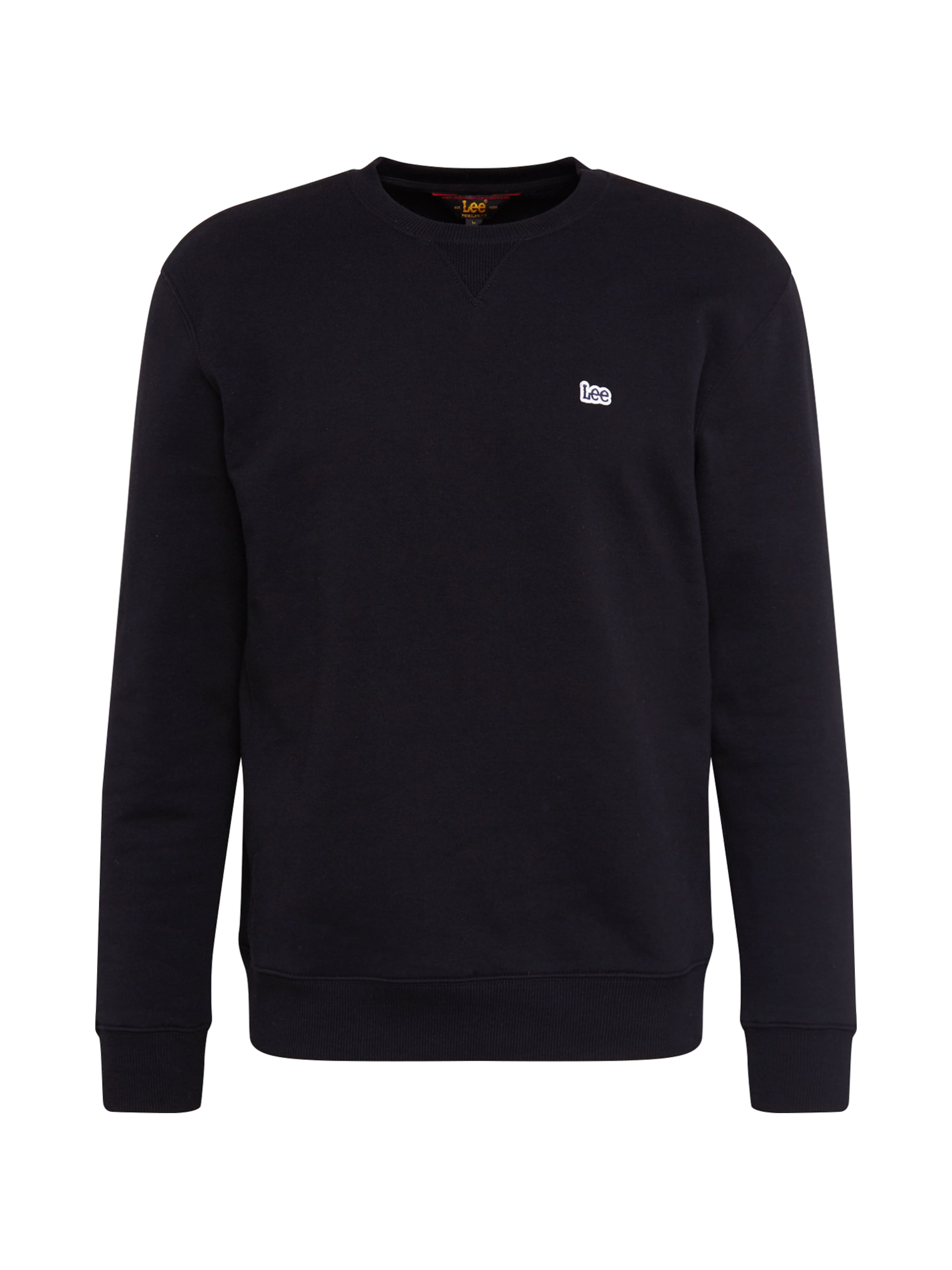 Lee Regular fit Sweatshirt 'PATCH CREW SWS' i svart: framsida