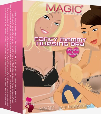 MAGIC Bodyfashion Voedingsbh 'Fancy Mommy' in de kleur Beige / Wit, Productweergave