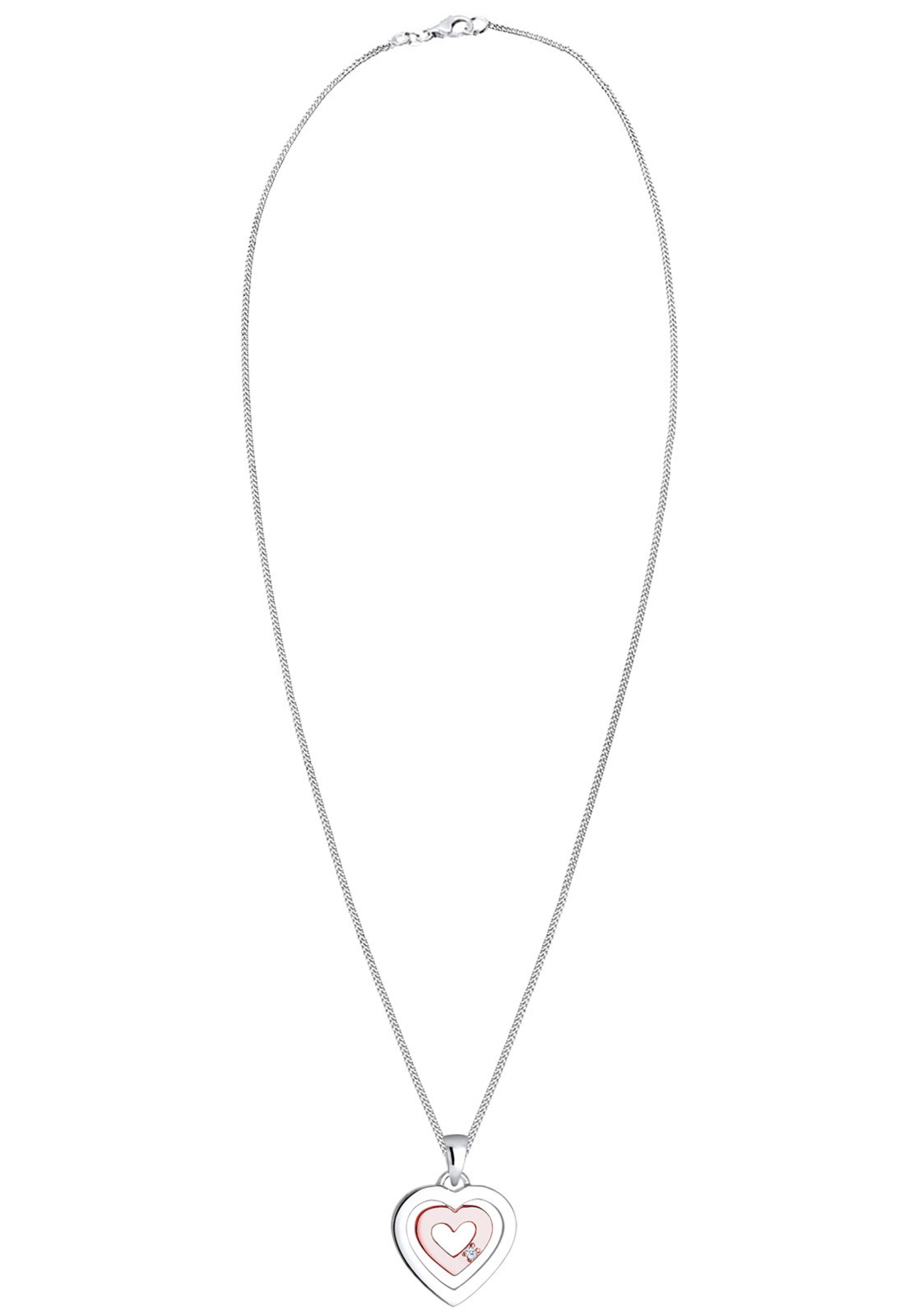 Chaîne 'Herz' Elli DIAMONDS en argent : devant