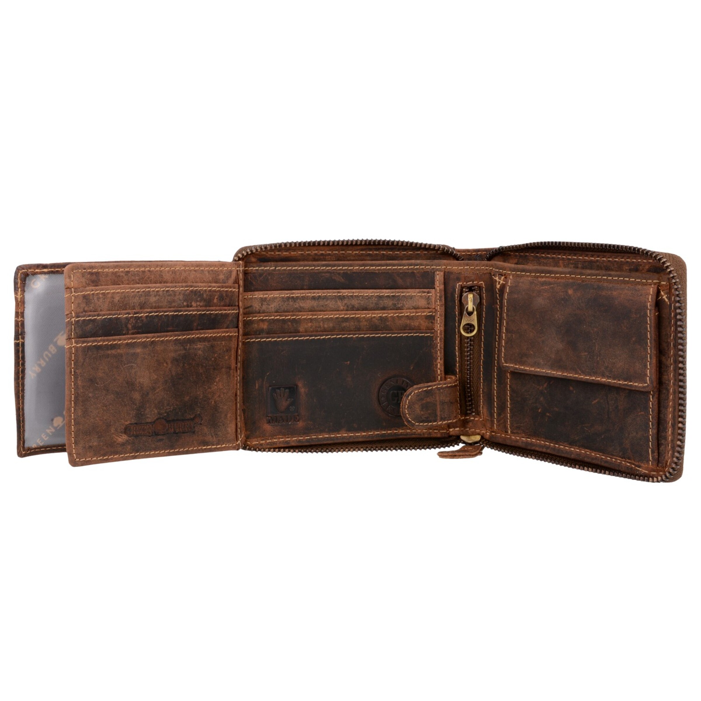 GREENBURRY Portemonnee in Bruin