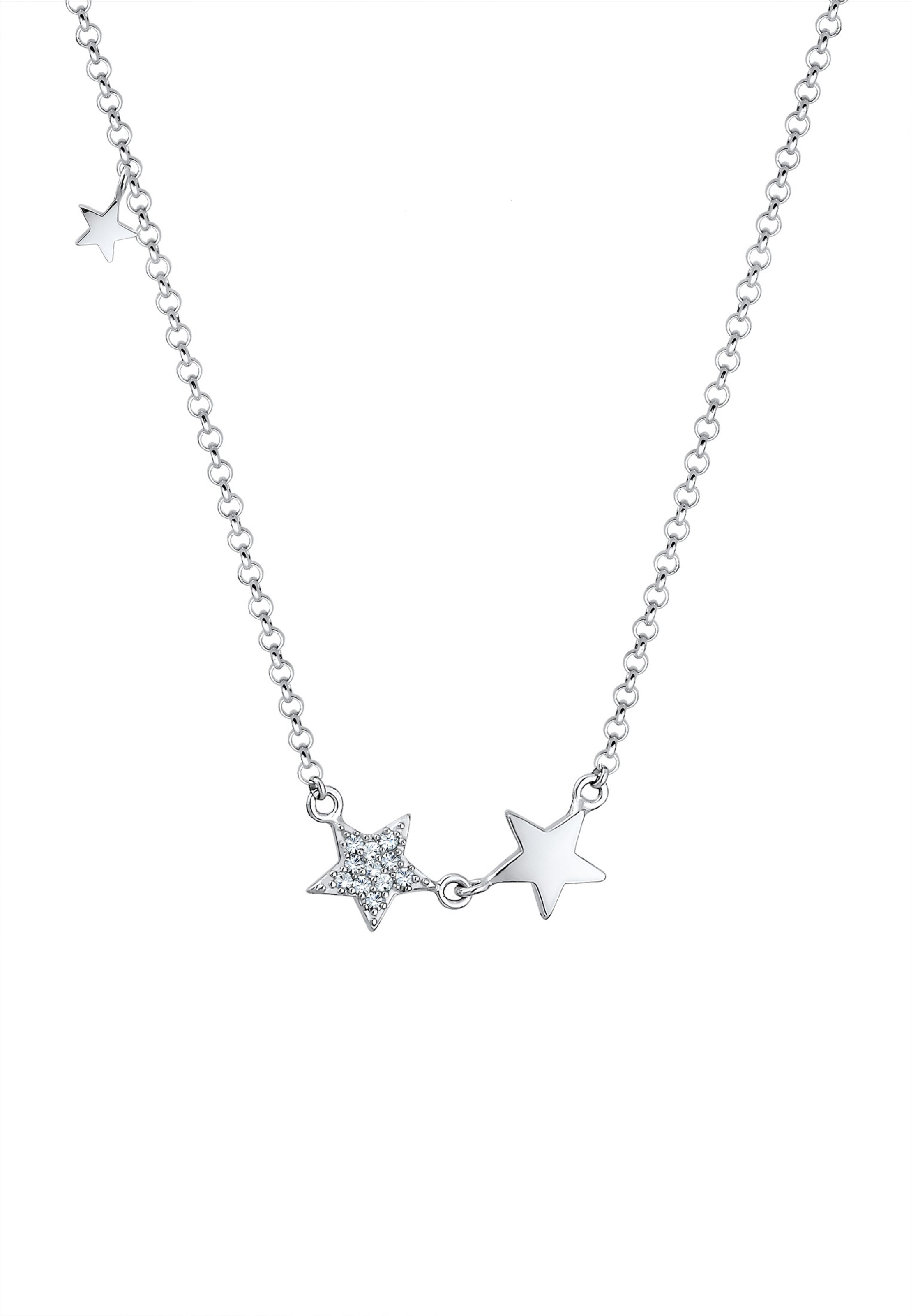 ELLI Halskette 'Astro' in Silber: Vorderseite