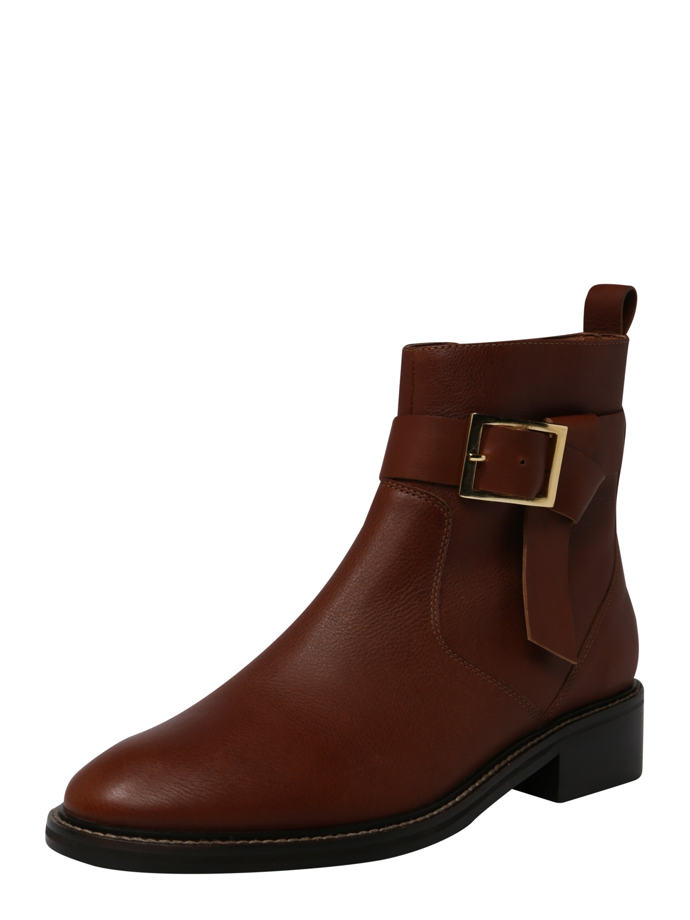 ABOUT YOU - Enkellaarsjes 'Tiana Shoe' in de kleur Cognac