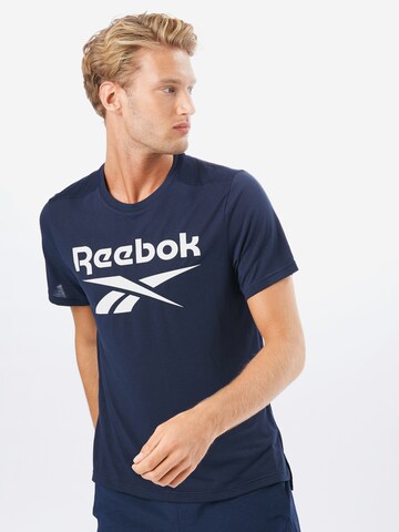 Reebok Regular Fit Sportshirt in Blau: predná strana