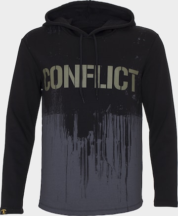 PLUS EIGHTEEN Sweatshirt in Zwart: voorkant