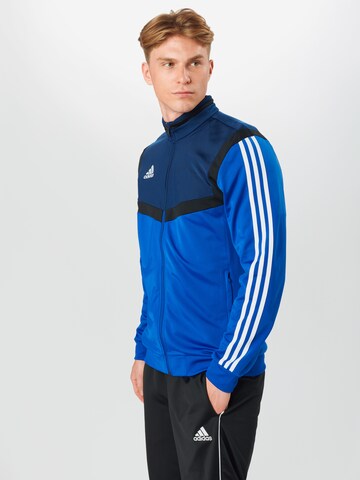 Veste de sport 'Tiro 19' ADIDAS PERFORMANCE en bleu : devant