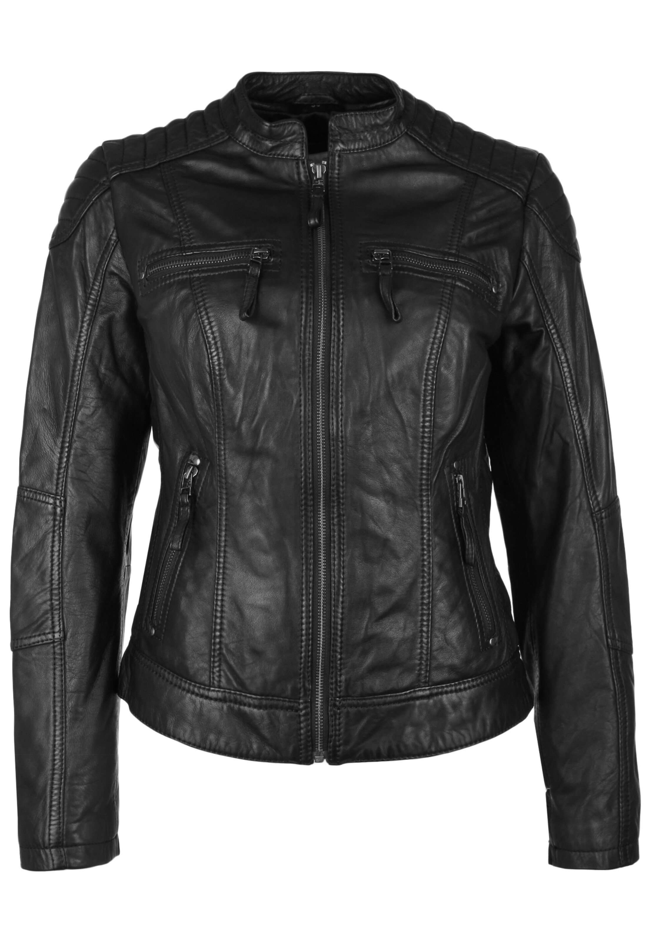 7ELEVEN Jacke 'Bastia' in Schwarz: Vorderseite