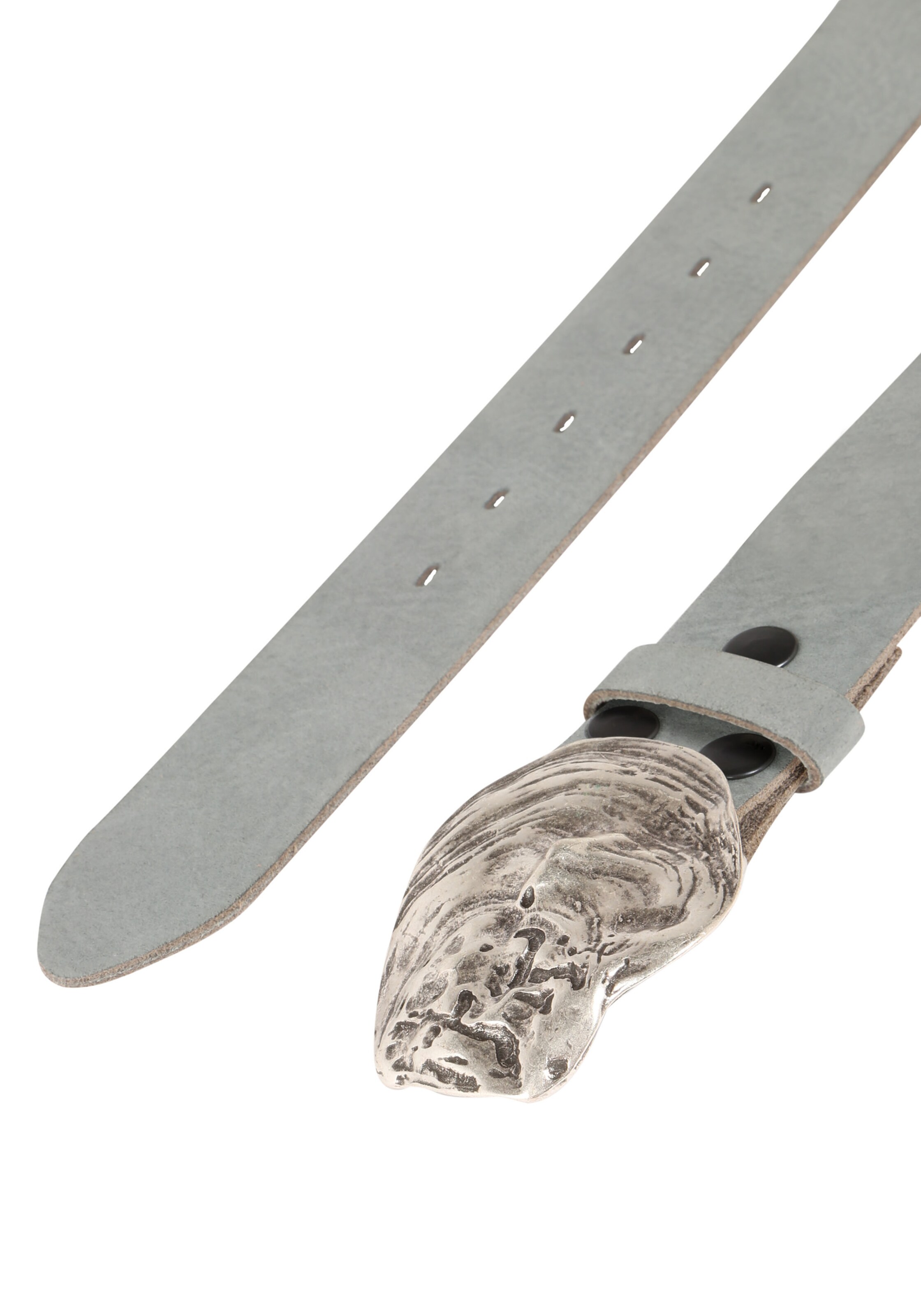 RETTUNGSRING by showroom 019° Echtledergürtel in Grau