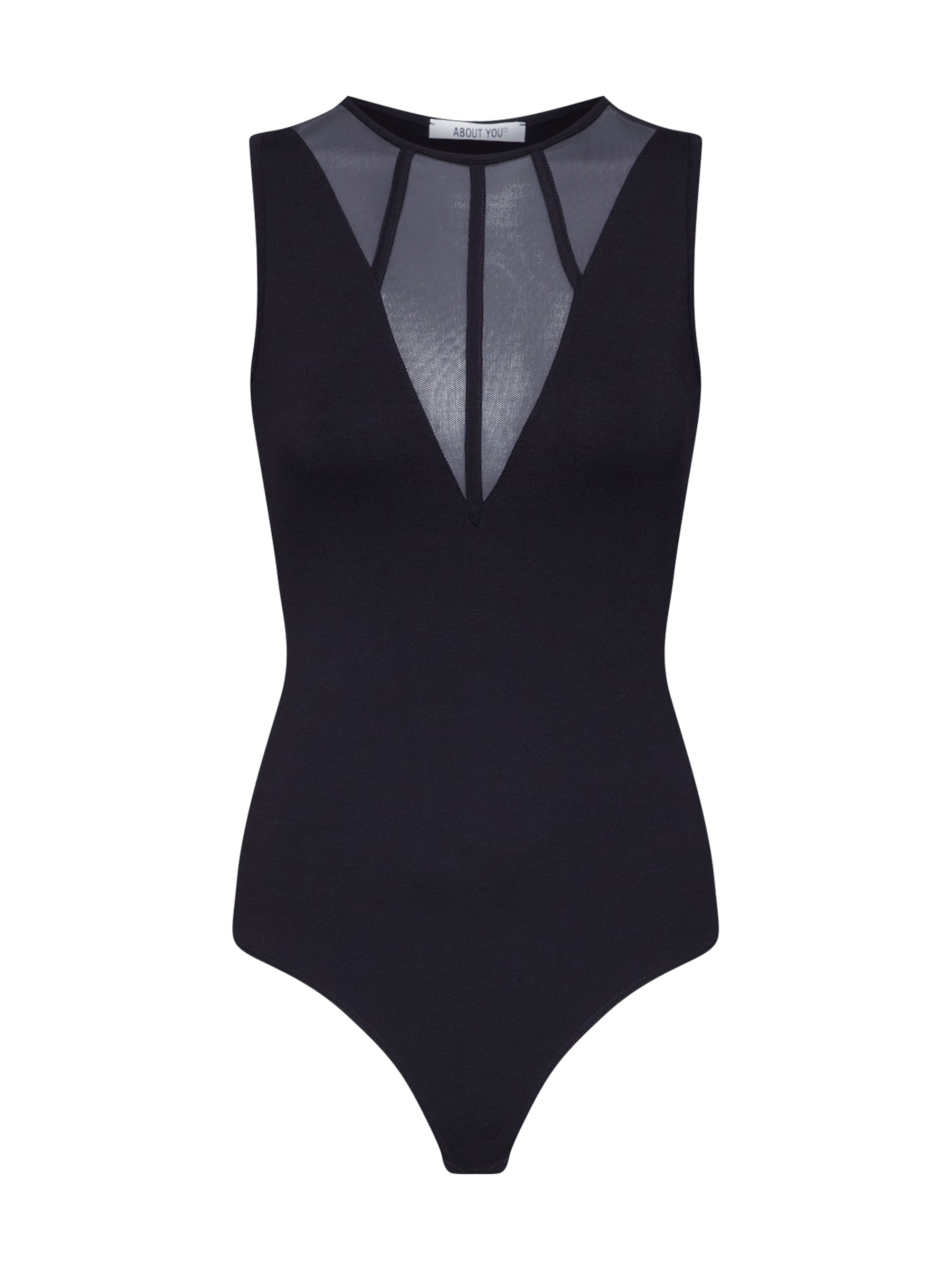 Shirtbody 'Phyllis' ABOUT YOU en noir : devant