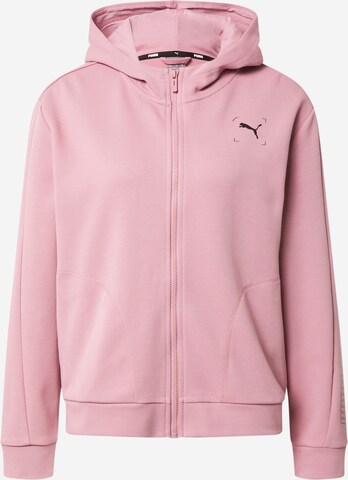 PUMA - Sudadera con cremallera deportiva 'Nu-Tility' en rosa: frente