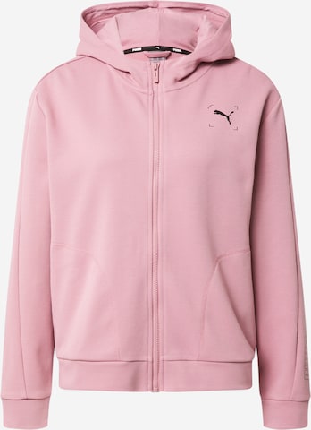 PUMA Sportsweatjacke 'Nu-Tility' in Pink: predná strana