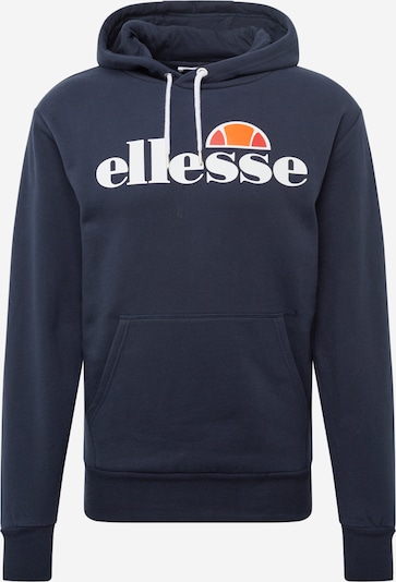 ELLESSE Sweater majica 'Gottero' u tamno plava / narančasta / crvena / bijela, Pregled proizvoda