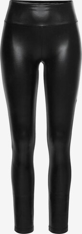 LASCANA Skinny Leggings in Black: front