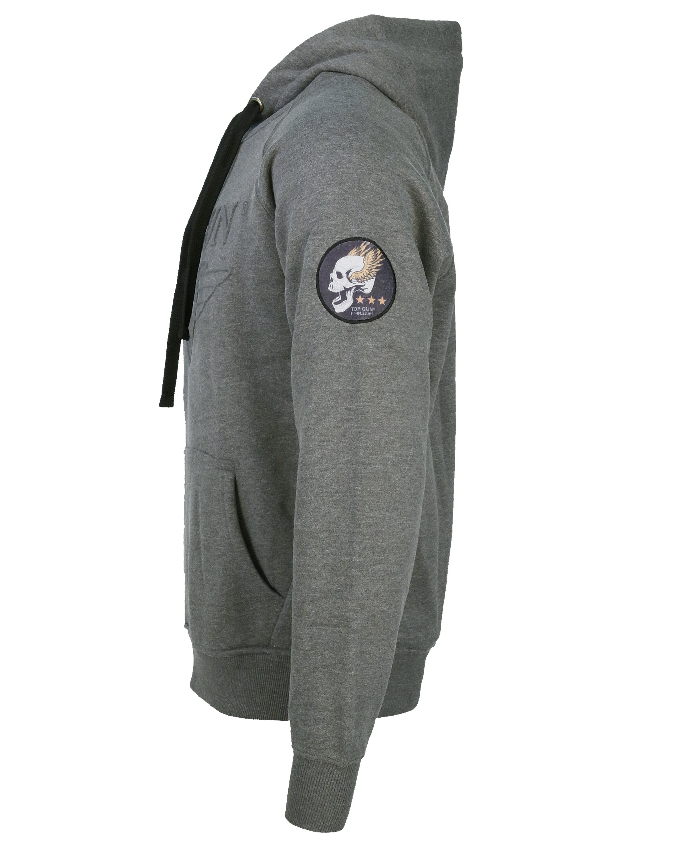 TOP GUN Kapuzenpullover 'TG-9013' in Schwarz