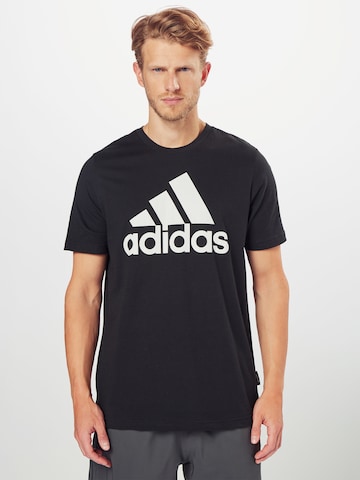 ADIDAS PERFORMANCE Regular Fit Funktionsshirt in Schwarz: predná strana