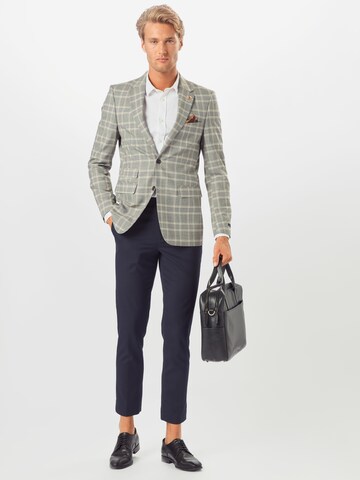BURTON MENSWEAR LONDON tavaline Ärimeeste sakoülikond '1904 Prince Of Wales', värv hall