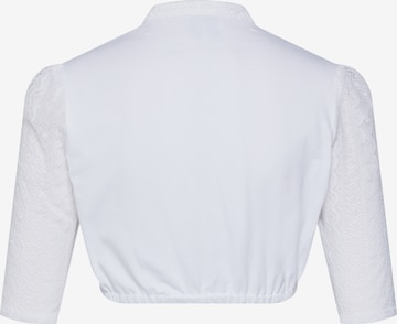 MARJO Blouse 'Bela-Anita mit Kragen' in White: back