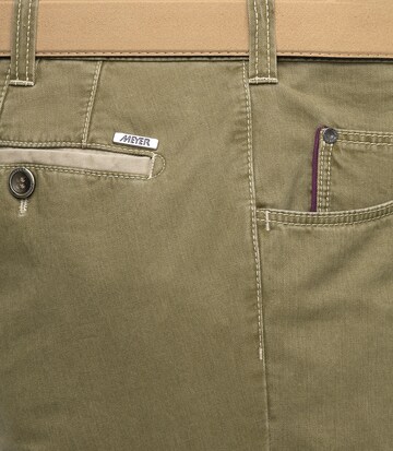Coupe slim Pantalon chino Meyer Hosen en vert