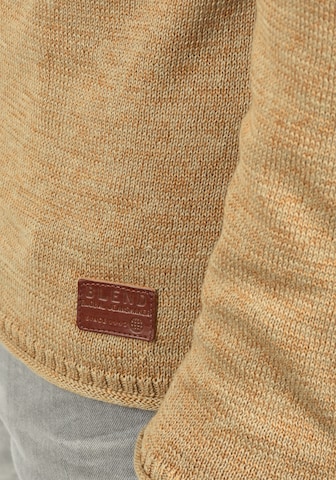 BLEND Feinstrick-Pullover 'Dan' in Beige