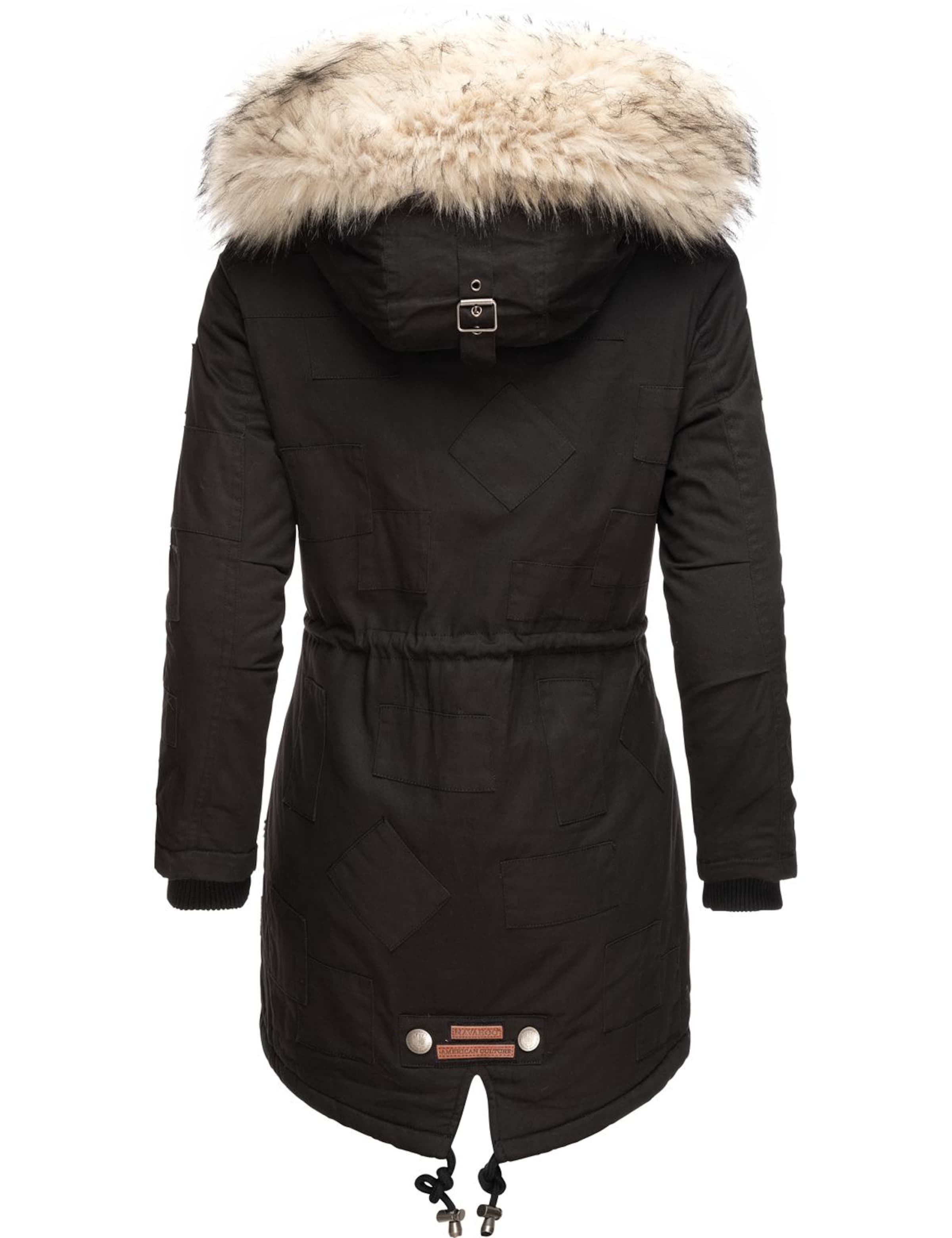 NAVAHOO Zimná parka 'Honigfee' - Čierna