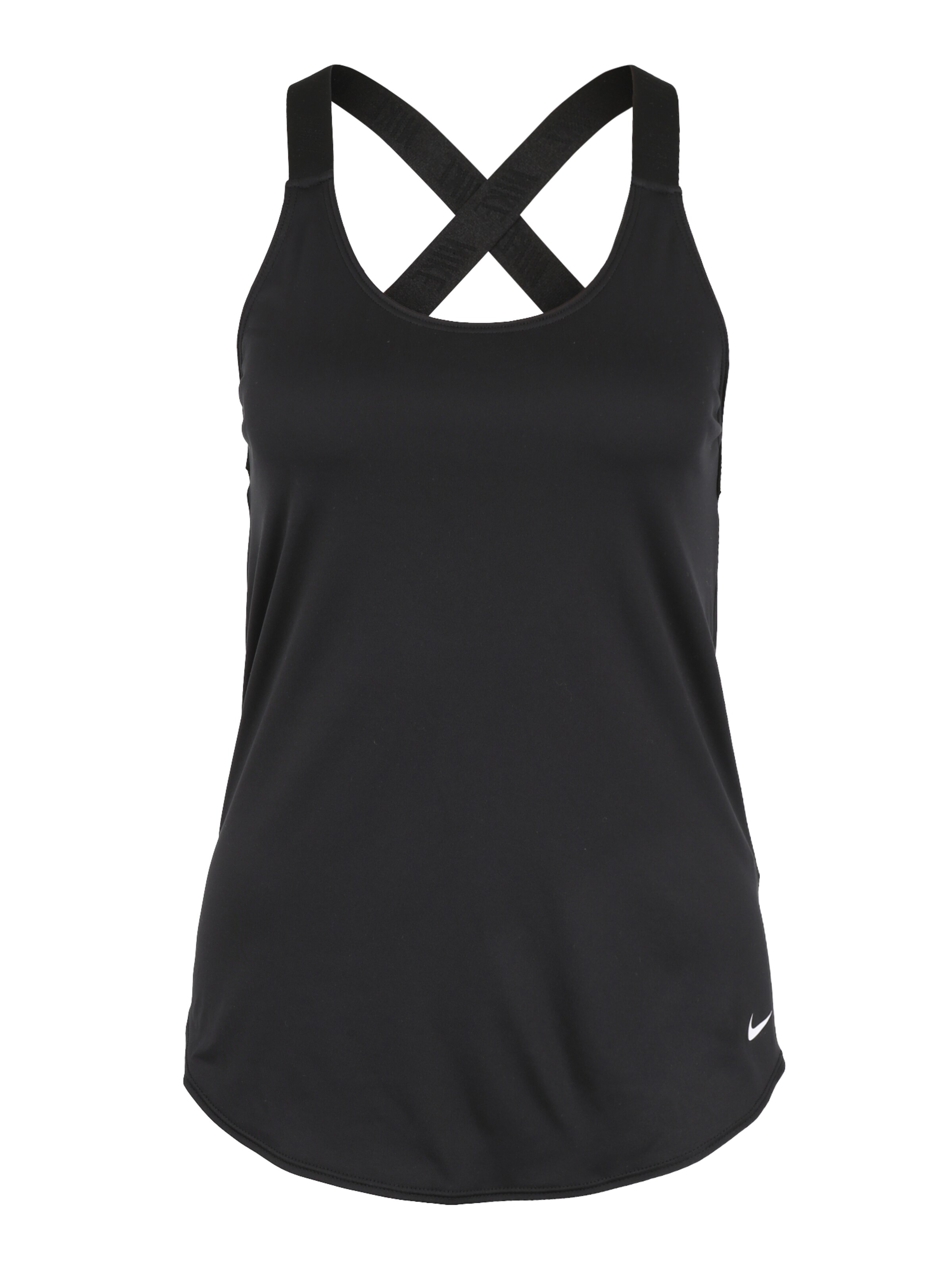 NIKE - Sport Top 'W NK DRY TANK ELASTIKA' in schwarz