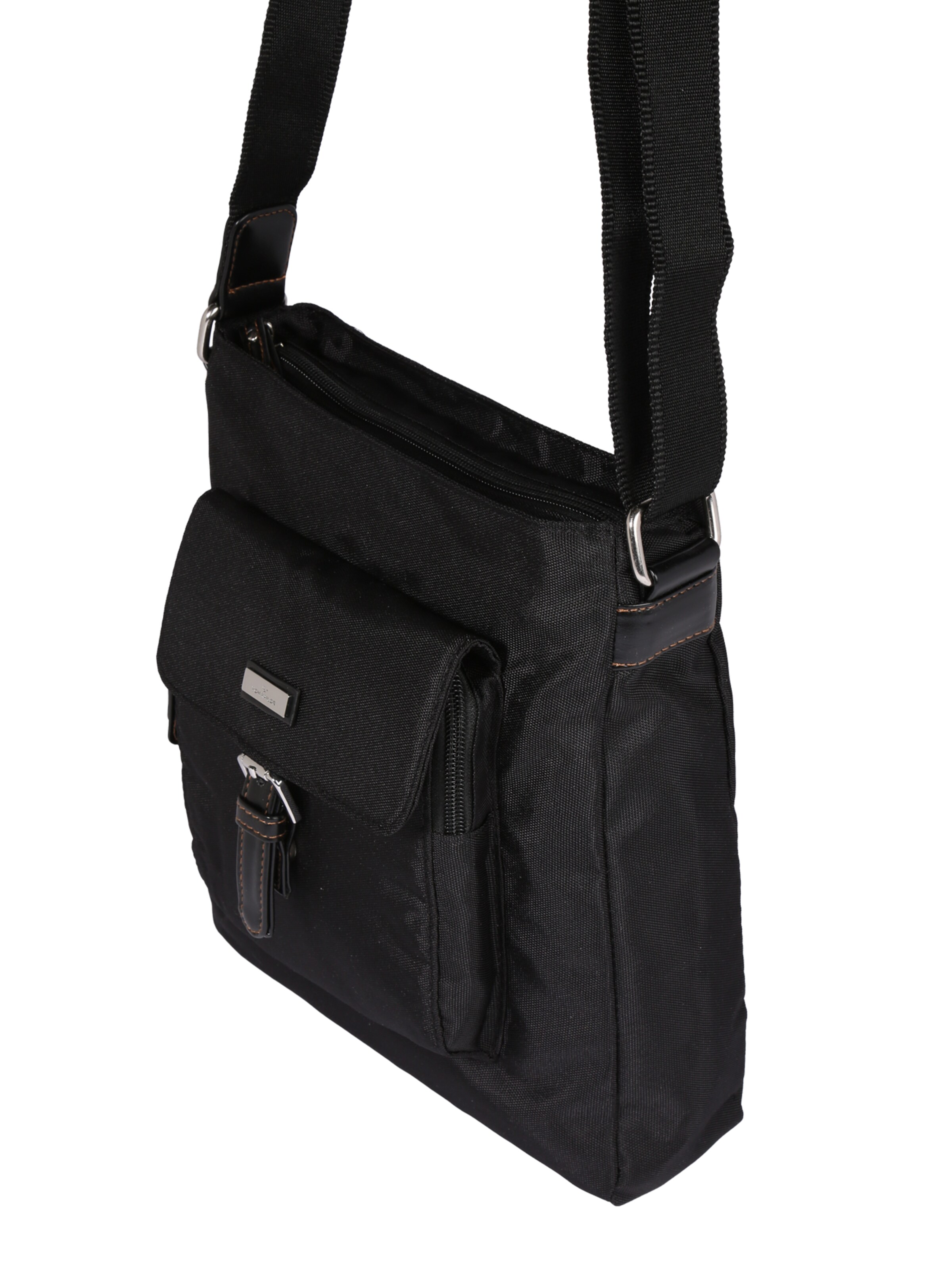 TOM TAILOR Schoudertas 'Rina' in Zwart: zijkant