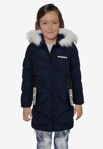 CIPO & BAXX Winter Jacket in Blue: front