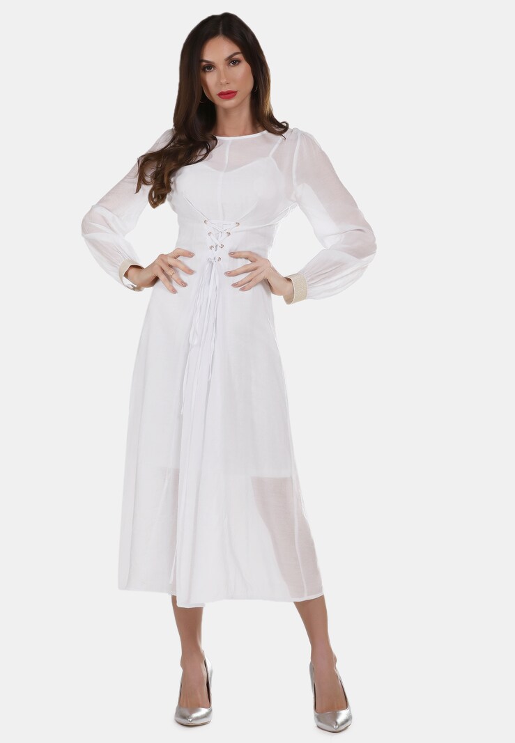Dresses faina Midi dresses White