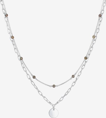 ELLI PREMIUM Necklace 'Layer' in Silver: front