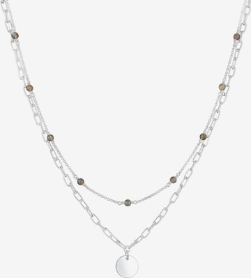 ELLI PREMIUM Ketting 'Layer' in Zilver: voorkant