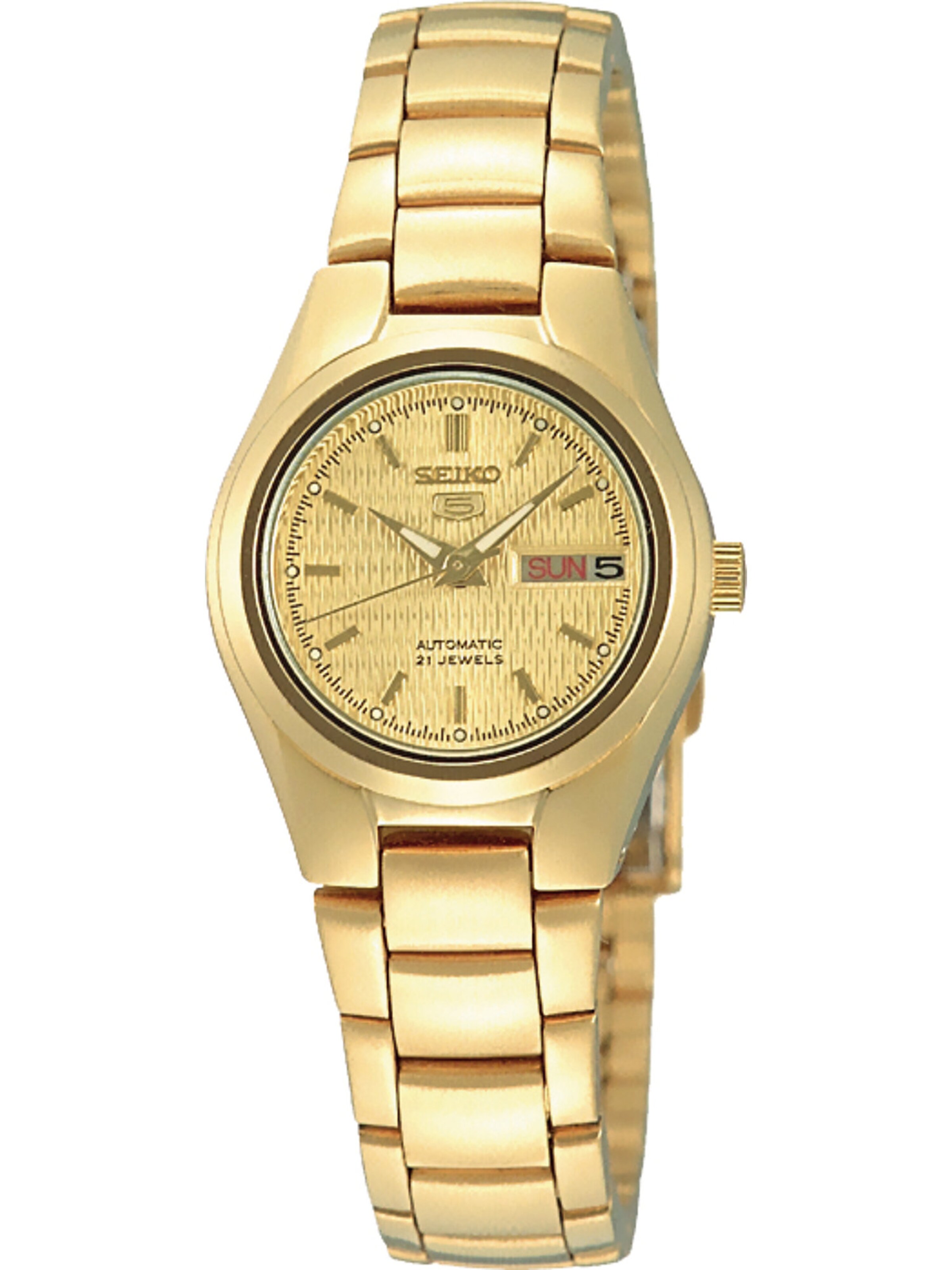 SEIKO Analog Watch in Gold: front