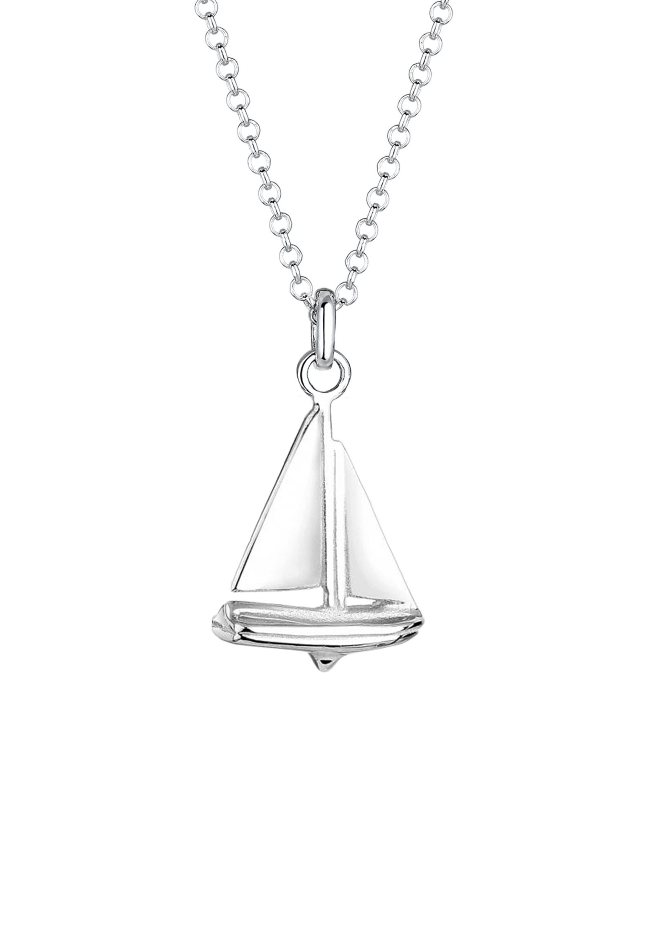 ELLI Ketting 'Segelboot' in Zilver