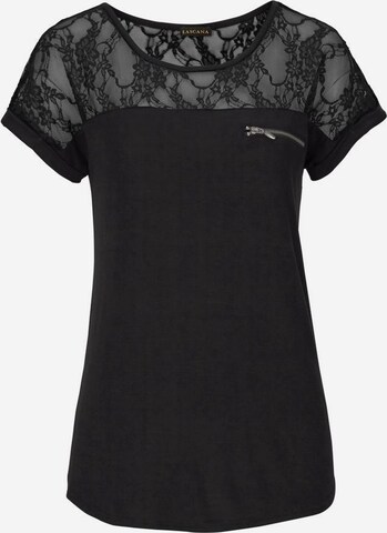 T-shirt LASCANA en noir