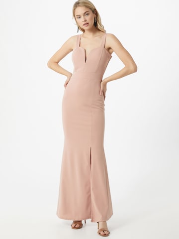 Robe de soirée WAL G. en rose : devant