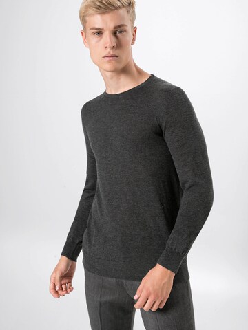 OLYMP Sweter w kolorze szary: przód