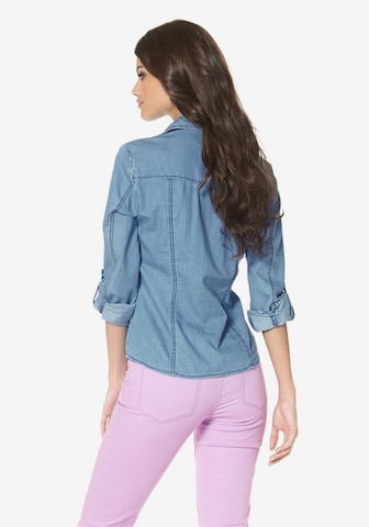 ARIZONA Jeansbluse in Blau