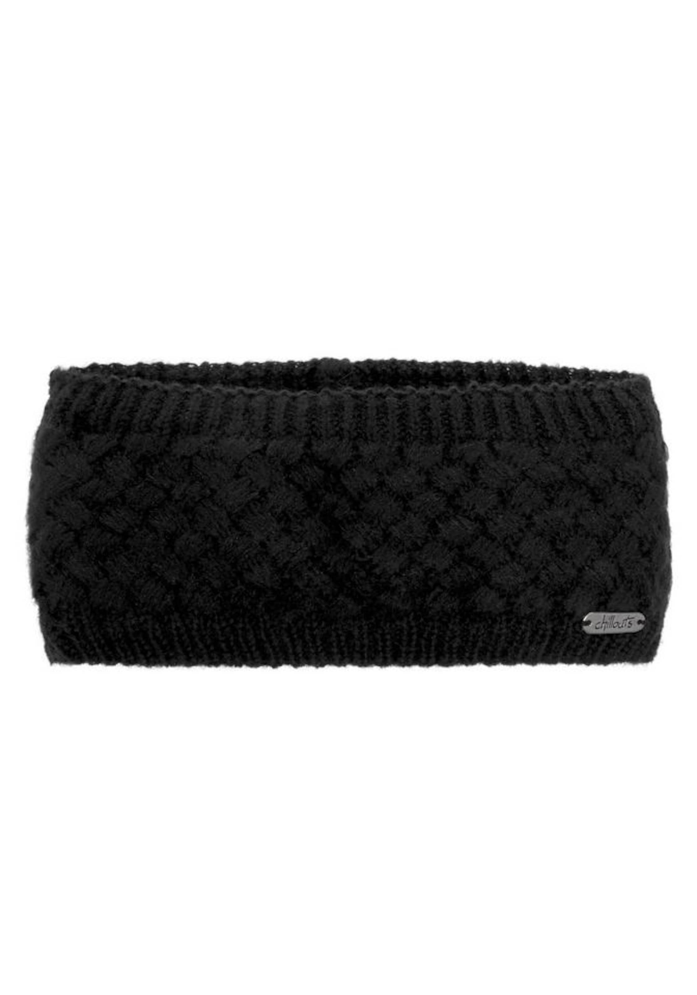 chillouts Κορδέλα για το μέτωπο 'Felicitas' σε μαύρο: μπροστά