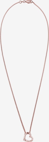 Elli DIAMONDS Necklace 'Herz Glitzer' in Gold: front