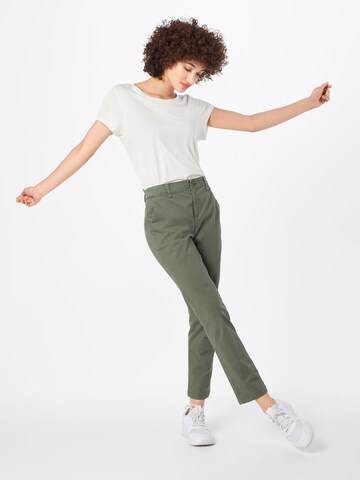 GAP - Regular Calças chino 'Girlfriend' em verde