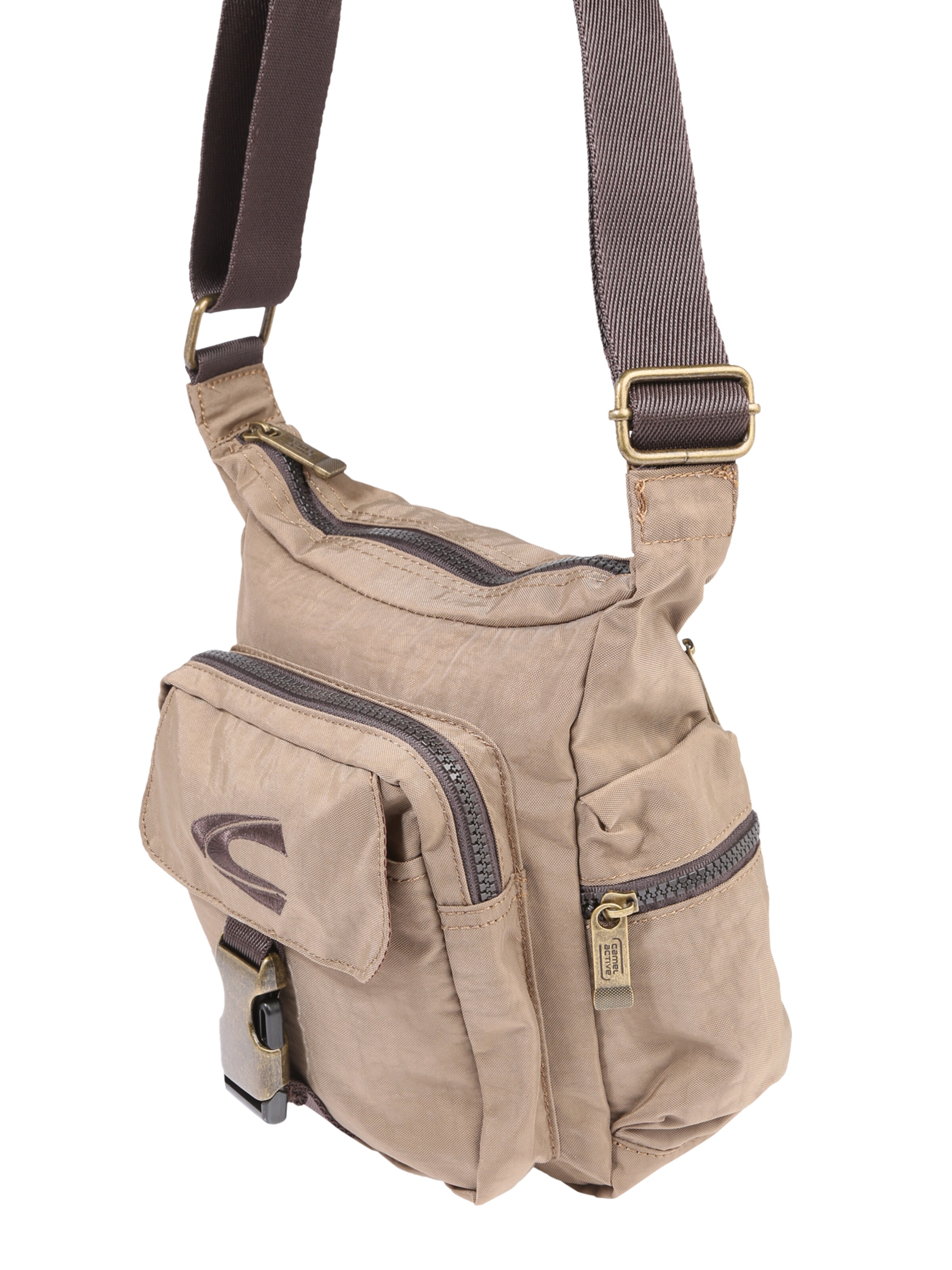 CAMEL ACTIVE Чанта за през рамо тип преметка 'Journey' в бежово