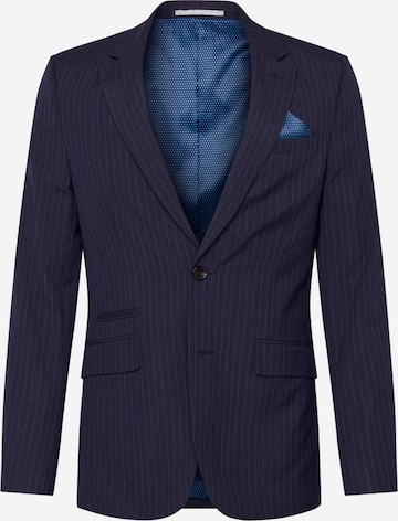 BURTON MENSWEAR LONDON Slimfit Colbert 'PINSTRIPE' in Blauw: voorkant