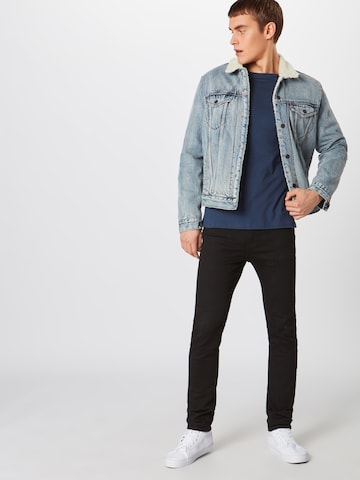 LEVI'S ® Klasický střih Tričko 'LS Original HM Tee' – modrá